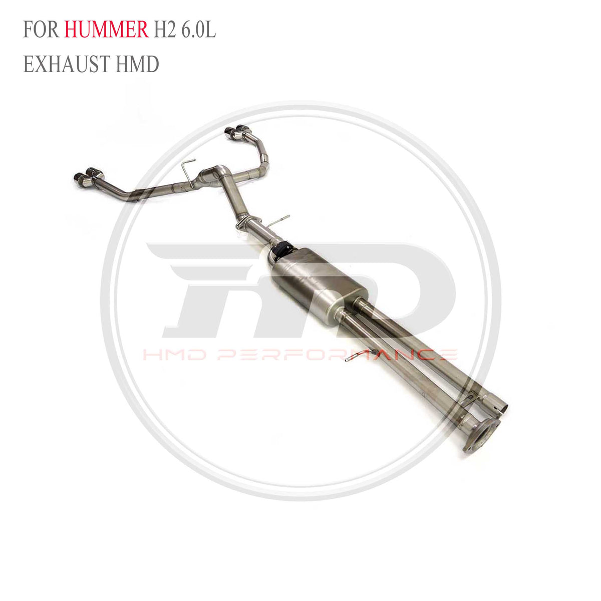 Hummer H2 6.0L catback SUS304 Sport Exhaust System - 4