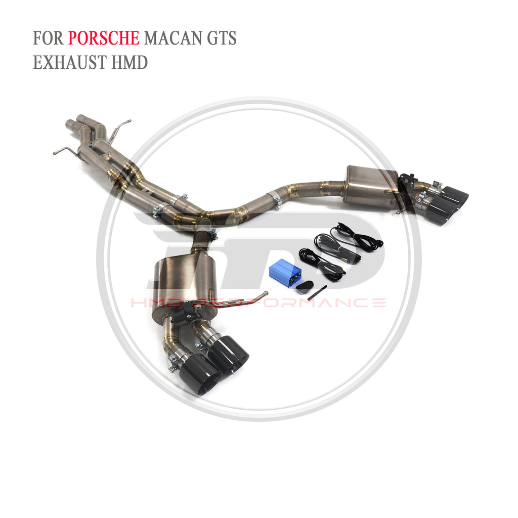 Porsche Macan GTS Valved Catback Titanium Racing Grade Exhaust System - 3