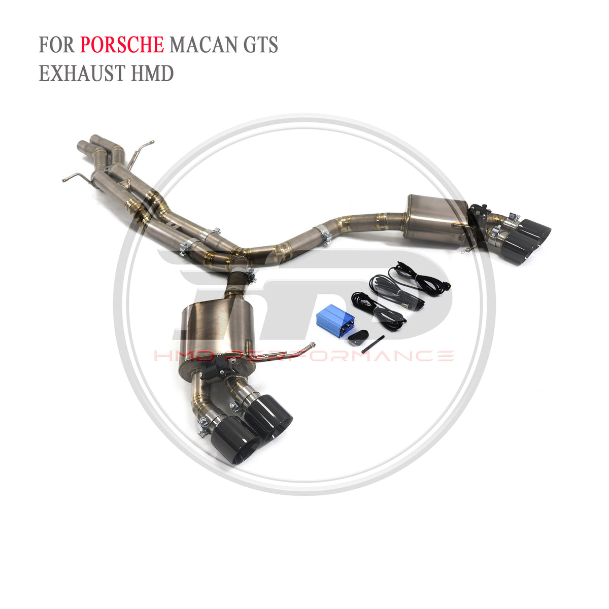 Porsche Macan GTS Valved Catback Titanium Racing Grade Exhaust System - 3