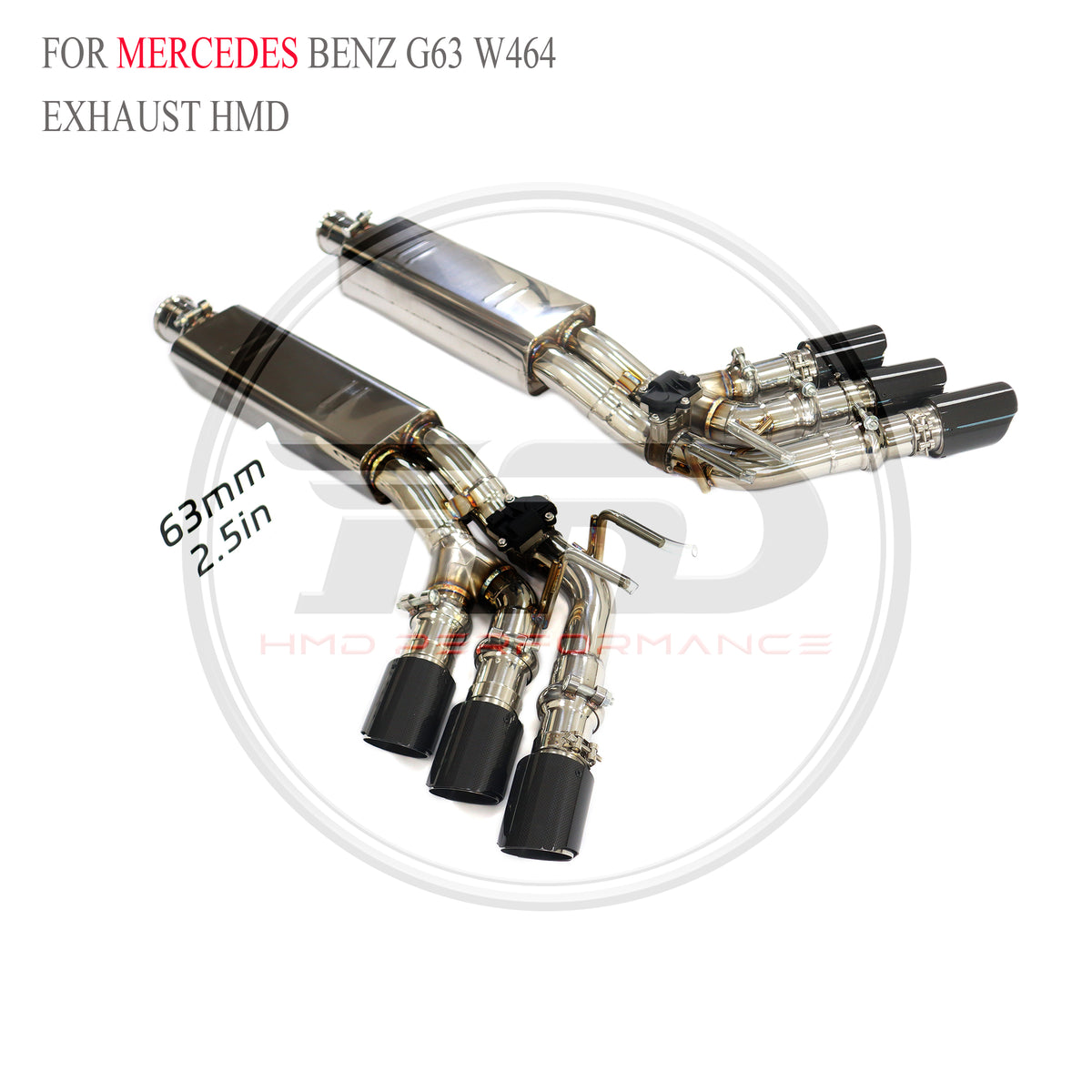 Mercedes-Benz G63 W464 Valved Catback SUS304 Racing Grade Exhaust System - 6