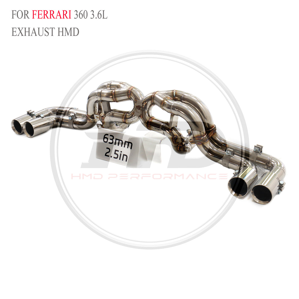 Ferrari 360 3.6L catback SUS304 Straight Sport Exhaust System - 6