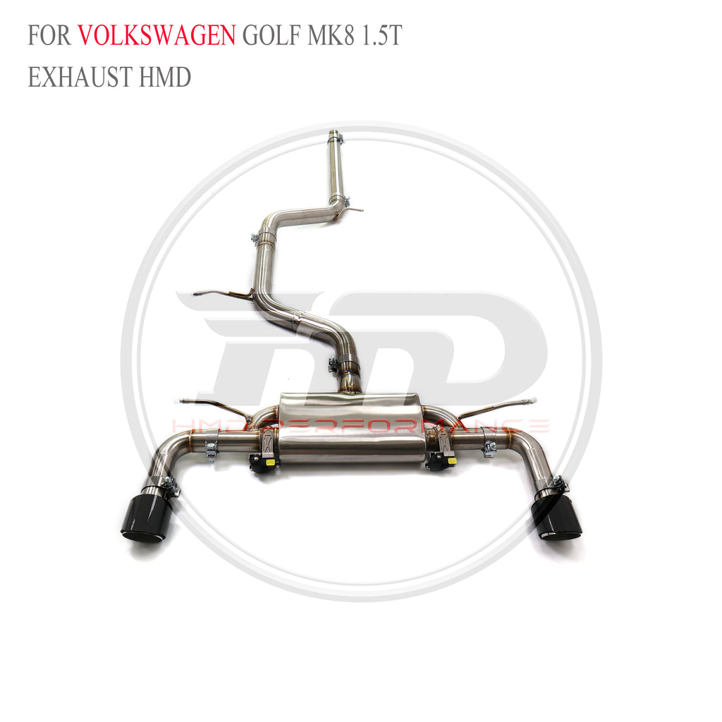 Volkswagen Golf MK8 1.5T catback SUS304 Valved Sport Exhaust System - 2