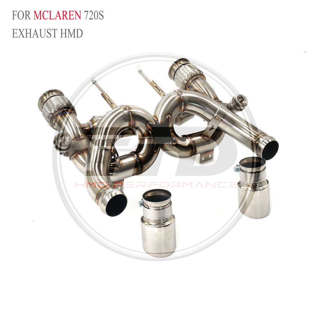 McLaren 720S Valved Catback SUS304 Racing Grade Exhaust System - 6