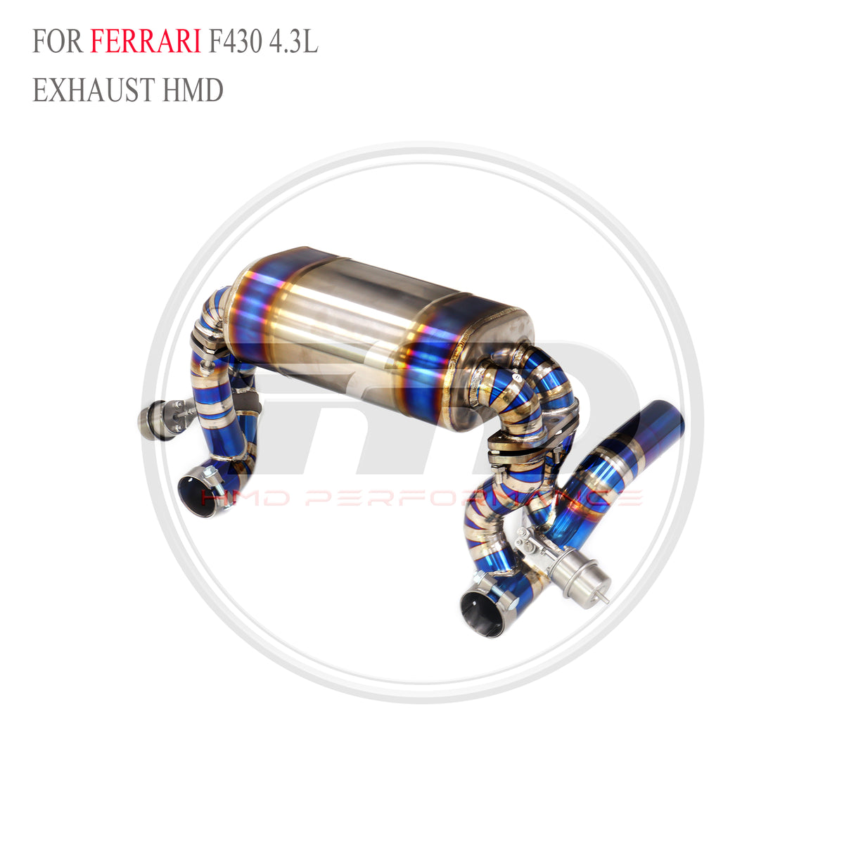 Ferrari F430 4.3L Valved Axle-Back Titanium Racing Grade Exhaust System - 3