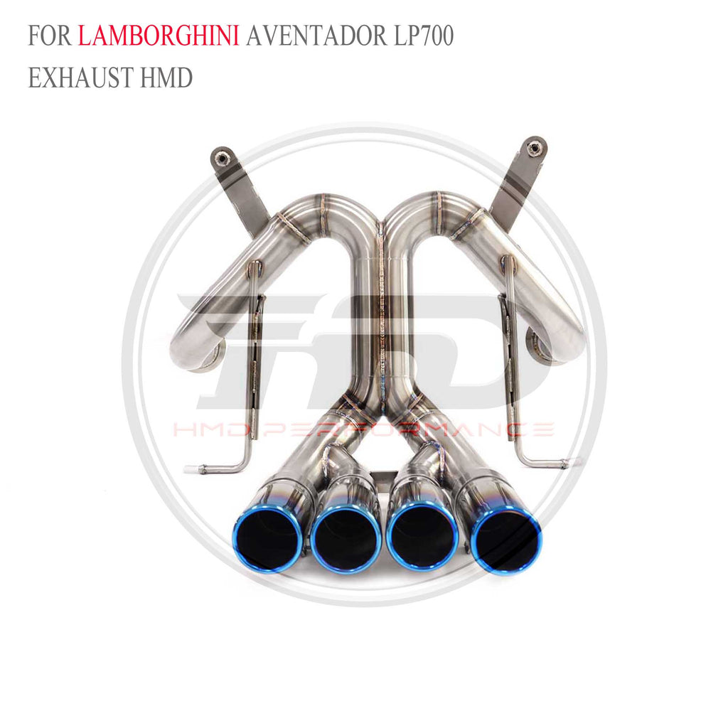 Lamborghini Aventador LP700 catback SUS304 Straight Sport Exhaust System - 2