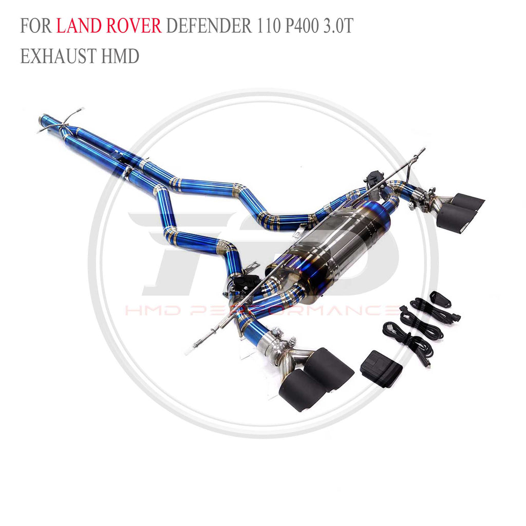 Land Rover Defender 110 P400 3.0T catback Titanium Racing Grade Exhaust System - 4