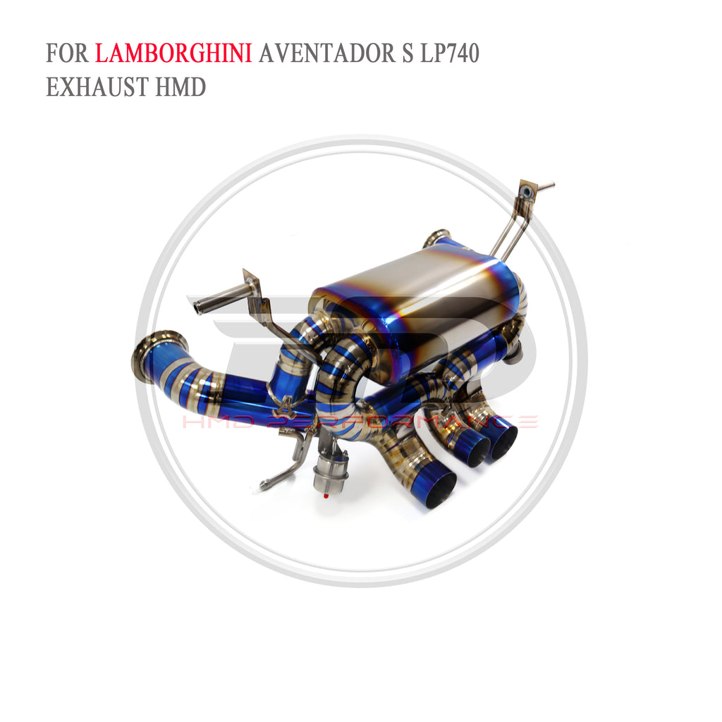Lamborghini Aventador S LP740-4 Valved Catback Titanium Racing Grade Exhaust System - 5