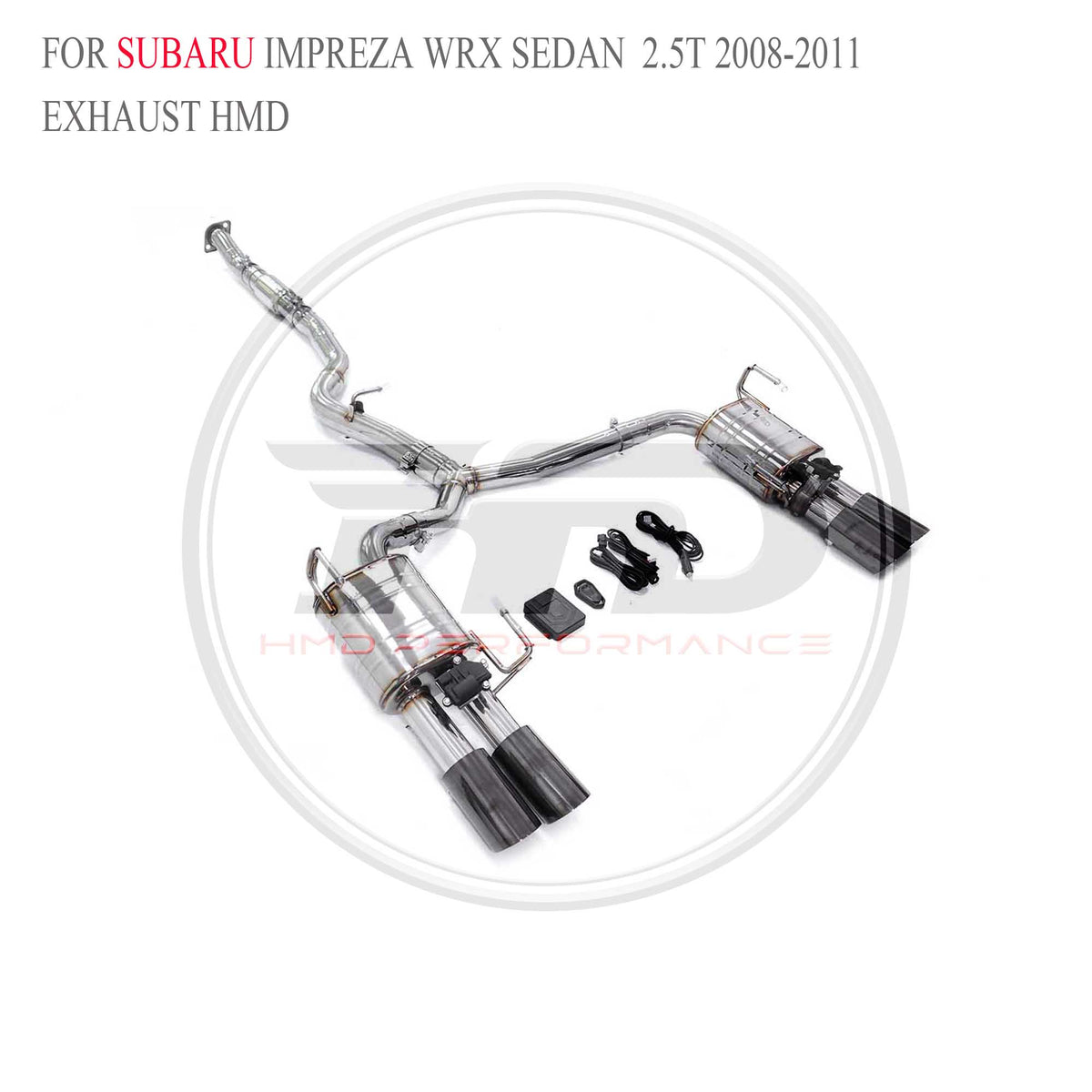 Subaru Impreza WRX Sedan 2.5T 2008-2011 catback SUS304 Sport Exhaust System - 4