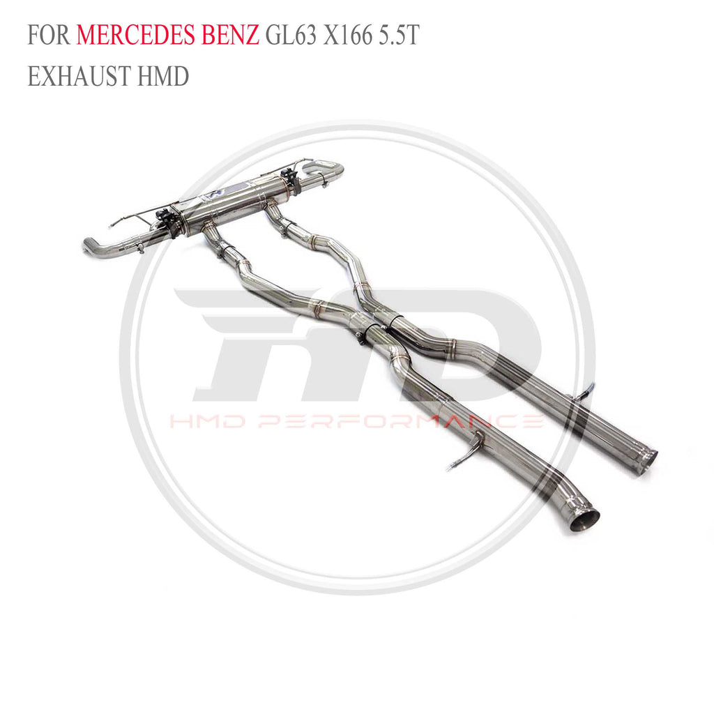 Mercedes-Benz GL63 X166 5.5T catback SUS304 Racing Grade Exhaust System - 5