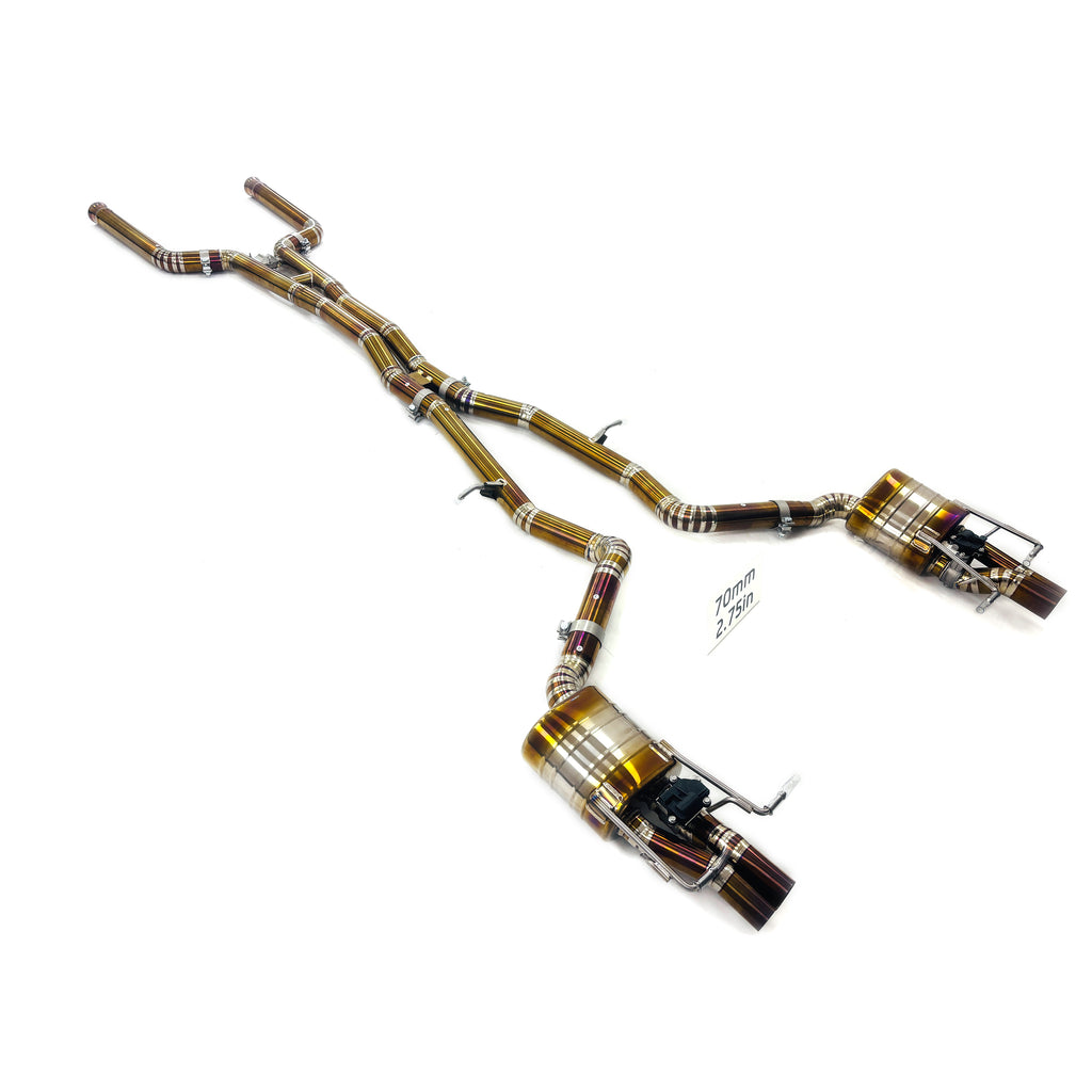 Mercedes-Benz E63 W213 Valved Catback Titanium Racing Grade Exhaust System - 1