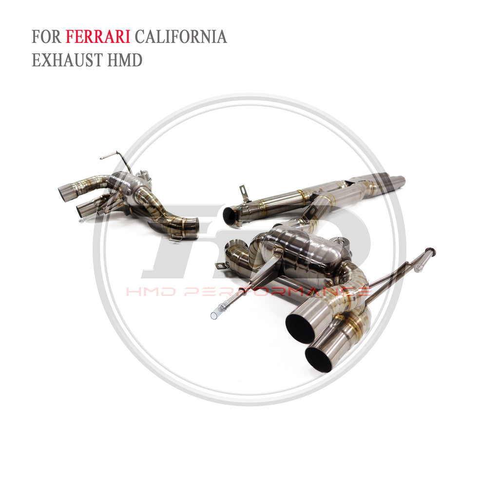 Ferrari california X catback with X pipe Titanium Valved Sport Exhaust System - 5