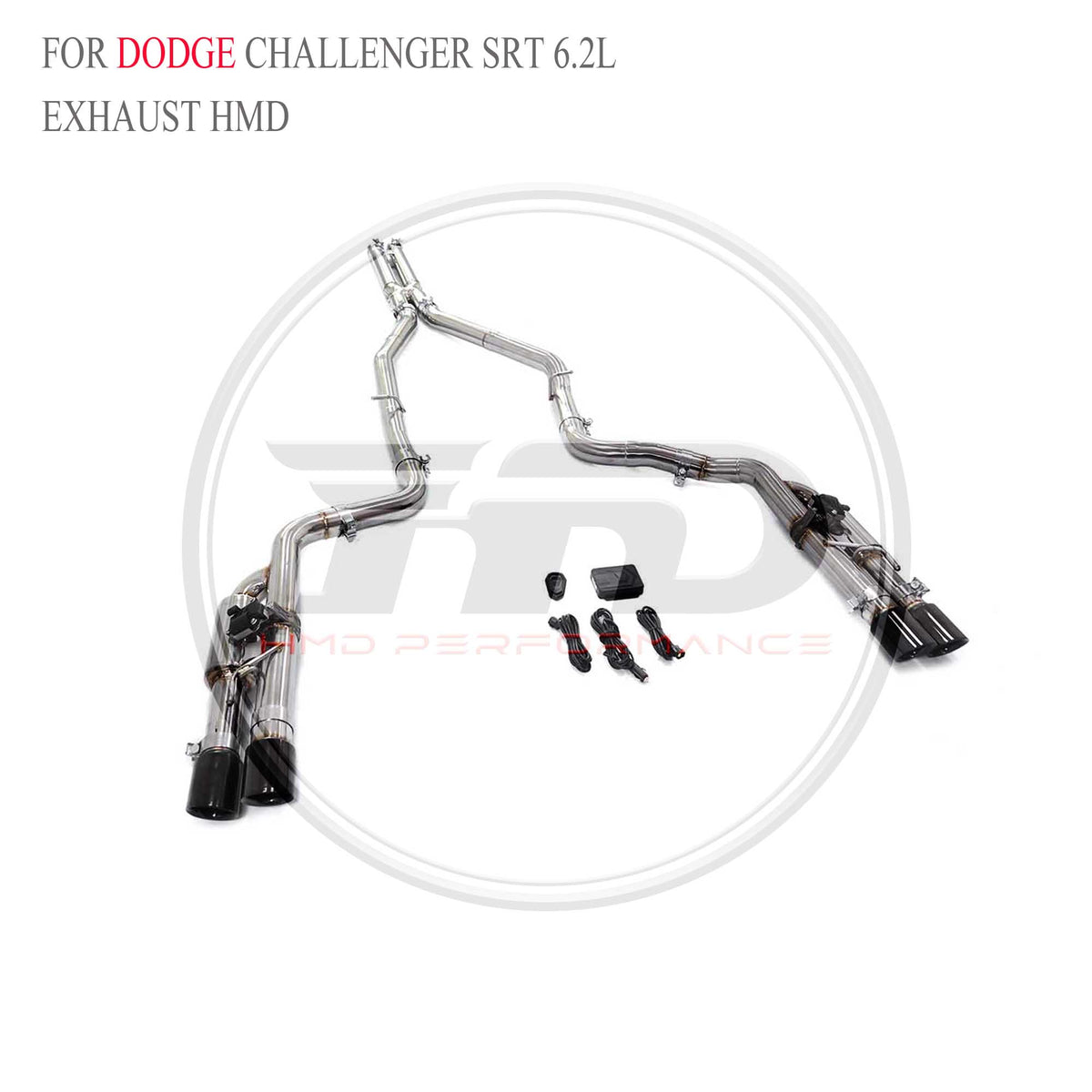 Dodge Challenger SRT 6.2L catback Racing Grade Exhaust System - 6