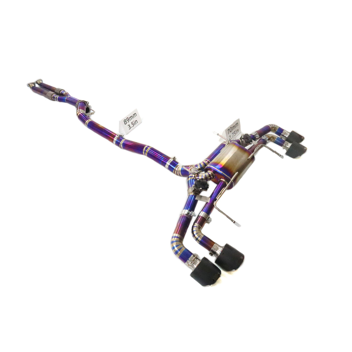 Nissan GTR R35 catback Titanium Valved Sport Exhaust System - 1