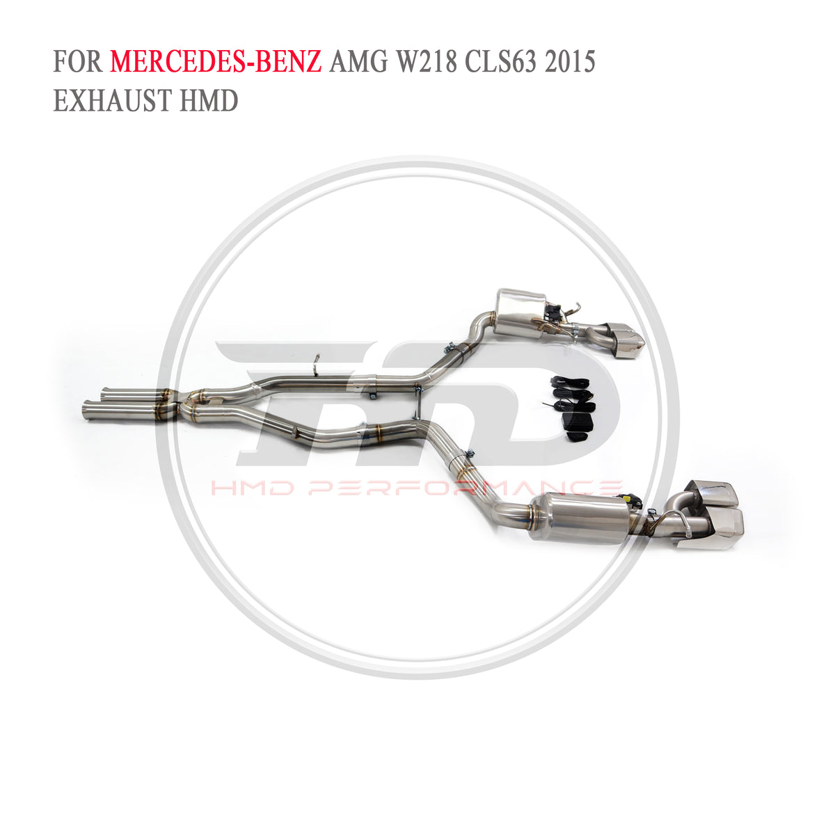 Mercedes-Benz CLS63 AMG W218 2015 Valved Catback SUS304 Racing Grade Exhaust System - 3