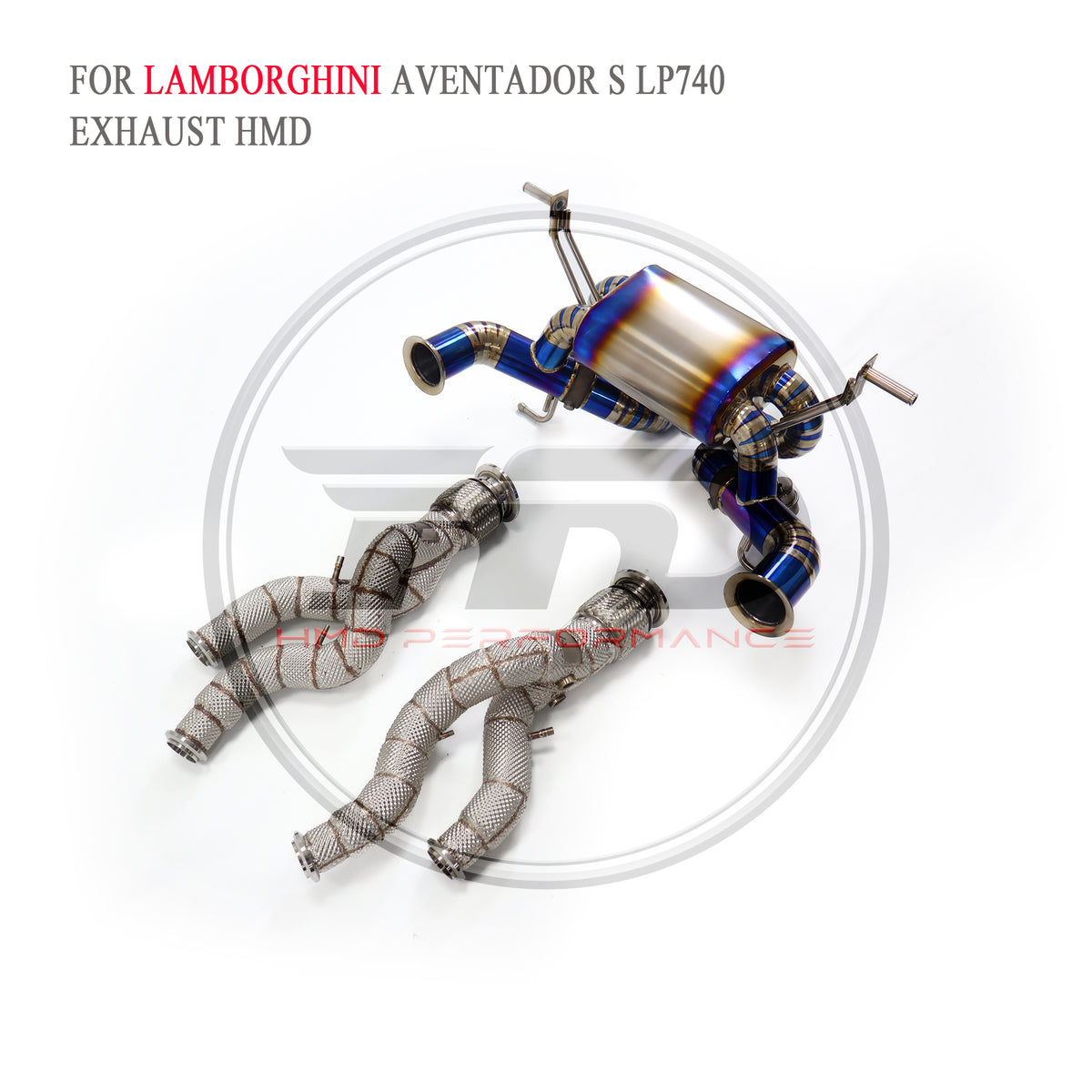 Lamborghini Acentador S LP740 catback Titanium Valved Sport Exhaust System - 4
