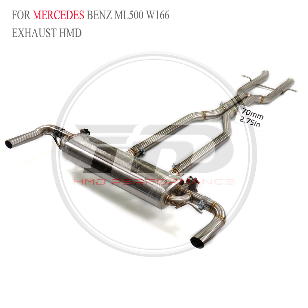 Mercedes-Benz ML500 W166 catback SUS304 Valved Sport Exhaust System - 2