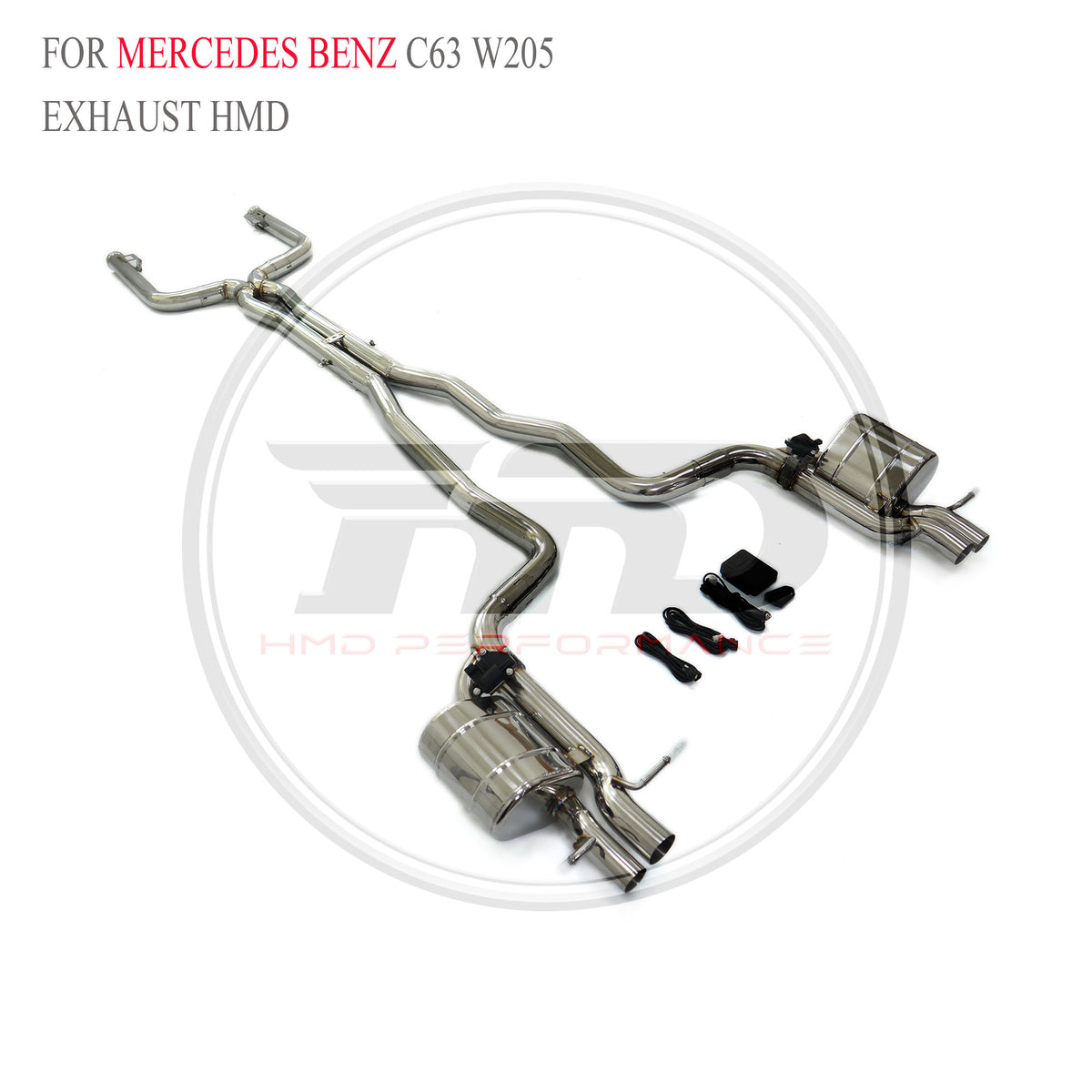 Mercedes-Benz C63 W205 catback SUS304 Racing Grade Exhaust System - 4
