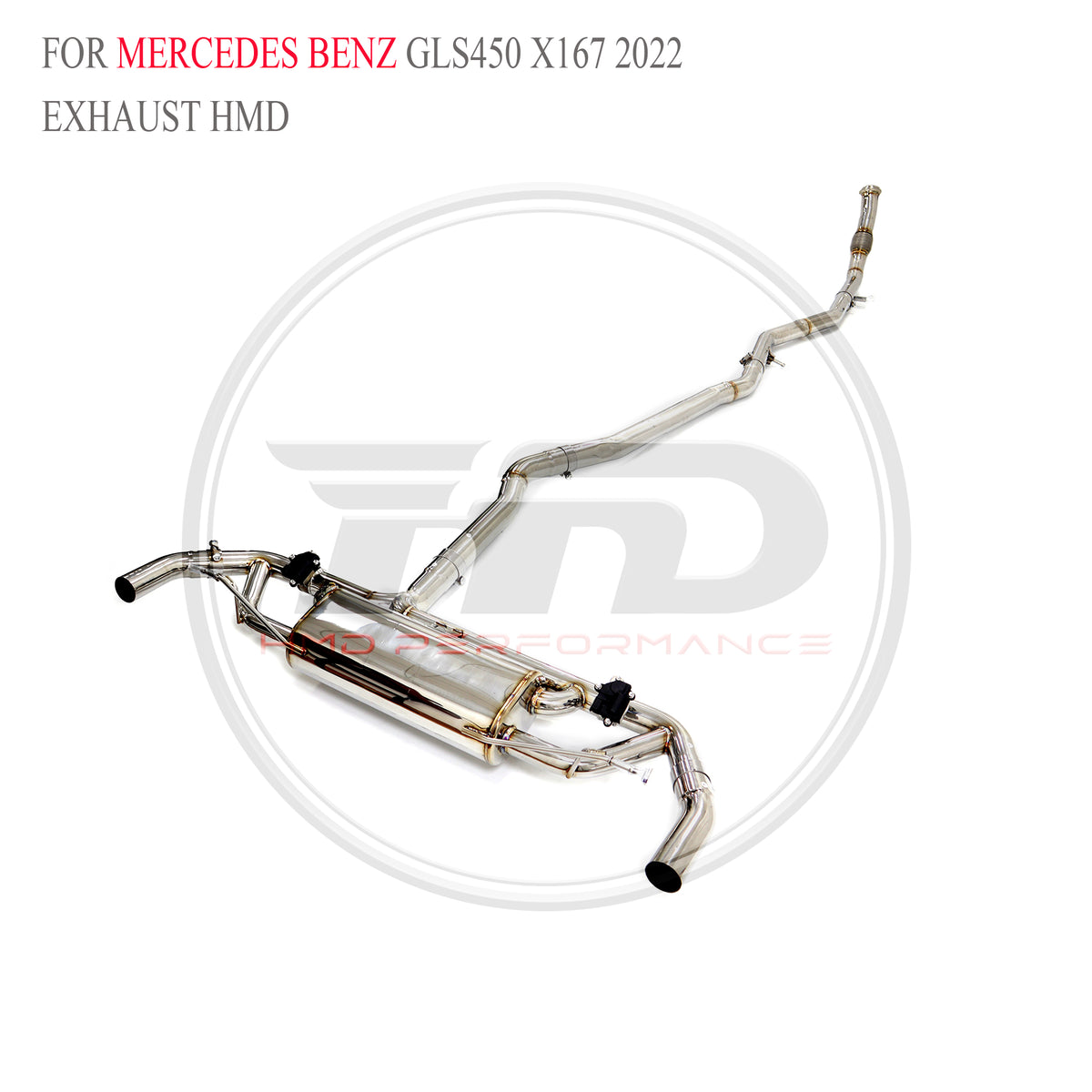 Mercedes-Benz GLS450 X167 2022 catback SUS304 Sport Exhaust System - 3
