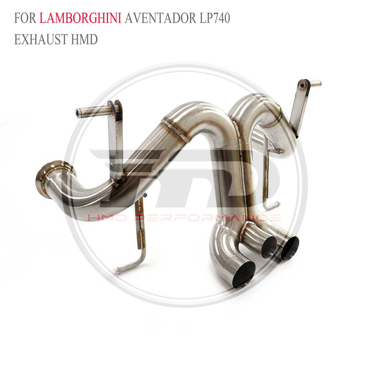 Lamborghini Aventador LP740 catback SUS304 Straight Sport Exhaust System - 4