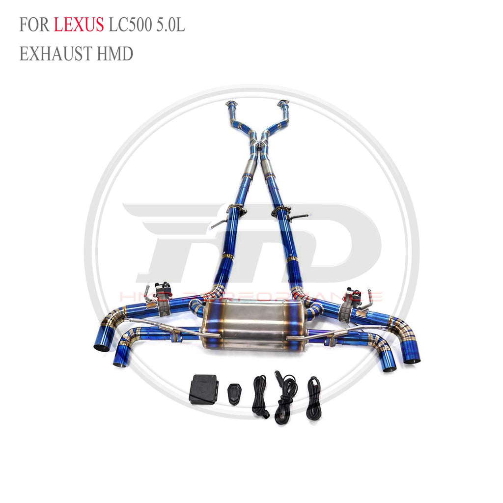 Lexus LC500 5.0L catback Titanium Sport Exhaust System - 5