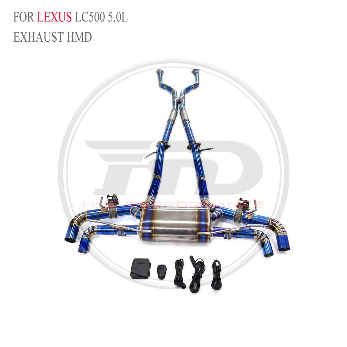 Lexus LC500 5.0L catback Titanium Sport Exhaust System - 5