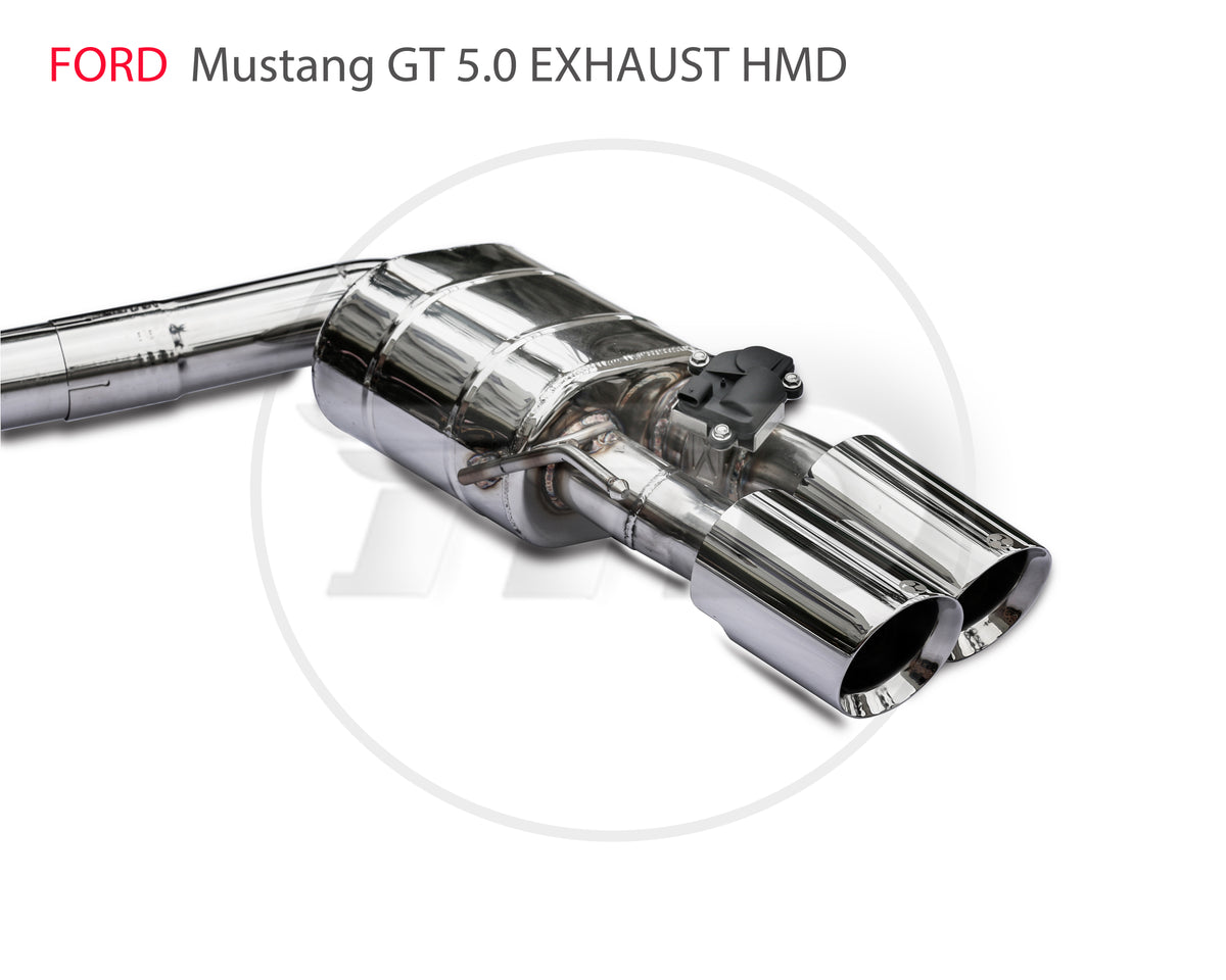 Ford Mustang GT 5.0T Valved Catback SUS304 Racing Grade Exhaust System - 3