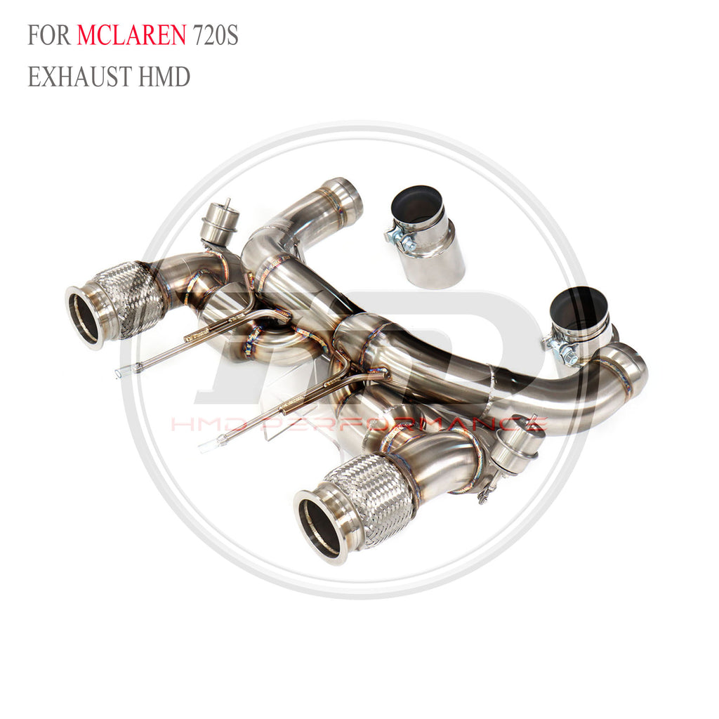 McLaren 720S Valved Catback SUS304 Racing Grade Exhaust System - 3