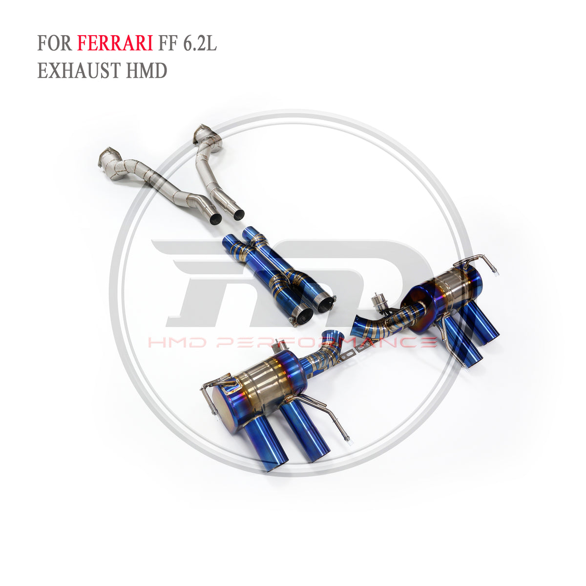 Ferrari FF 6.2L catback Titanium Sport Exhaust System - 5