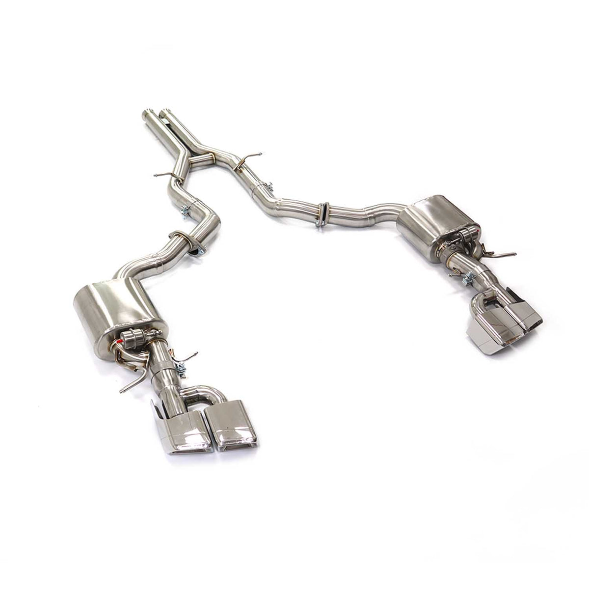 Mercedes-Benz W212 E550 catback SUS304 Racing Grade Exhaust System 76mm - 1
