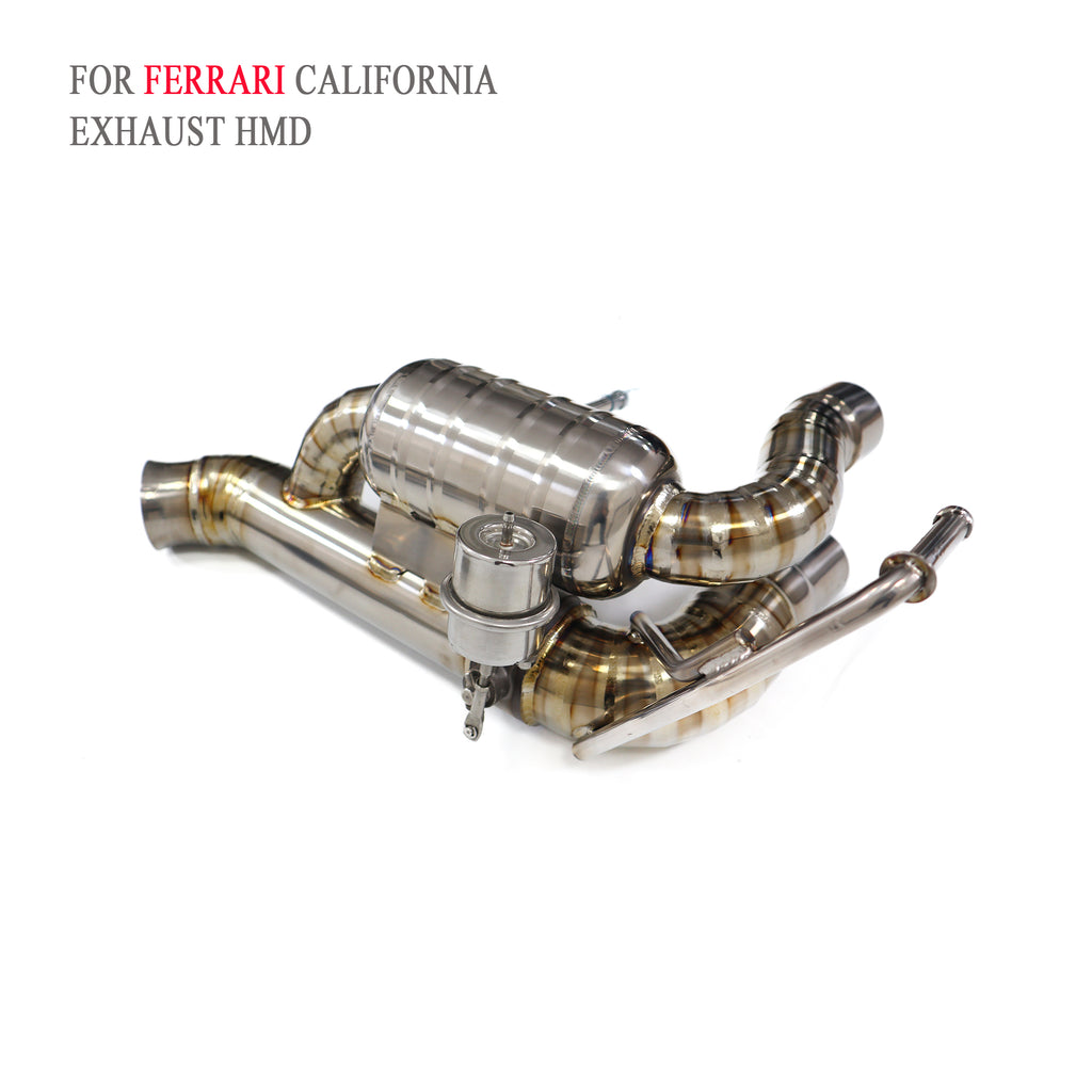Ferrari california X catback with X pipe Titanium Valved Sport Exhaust System - 3