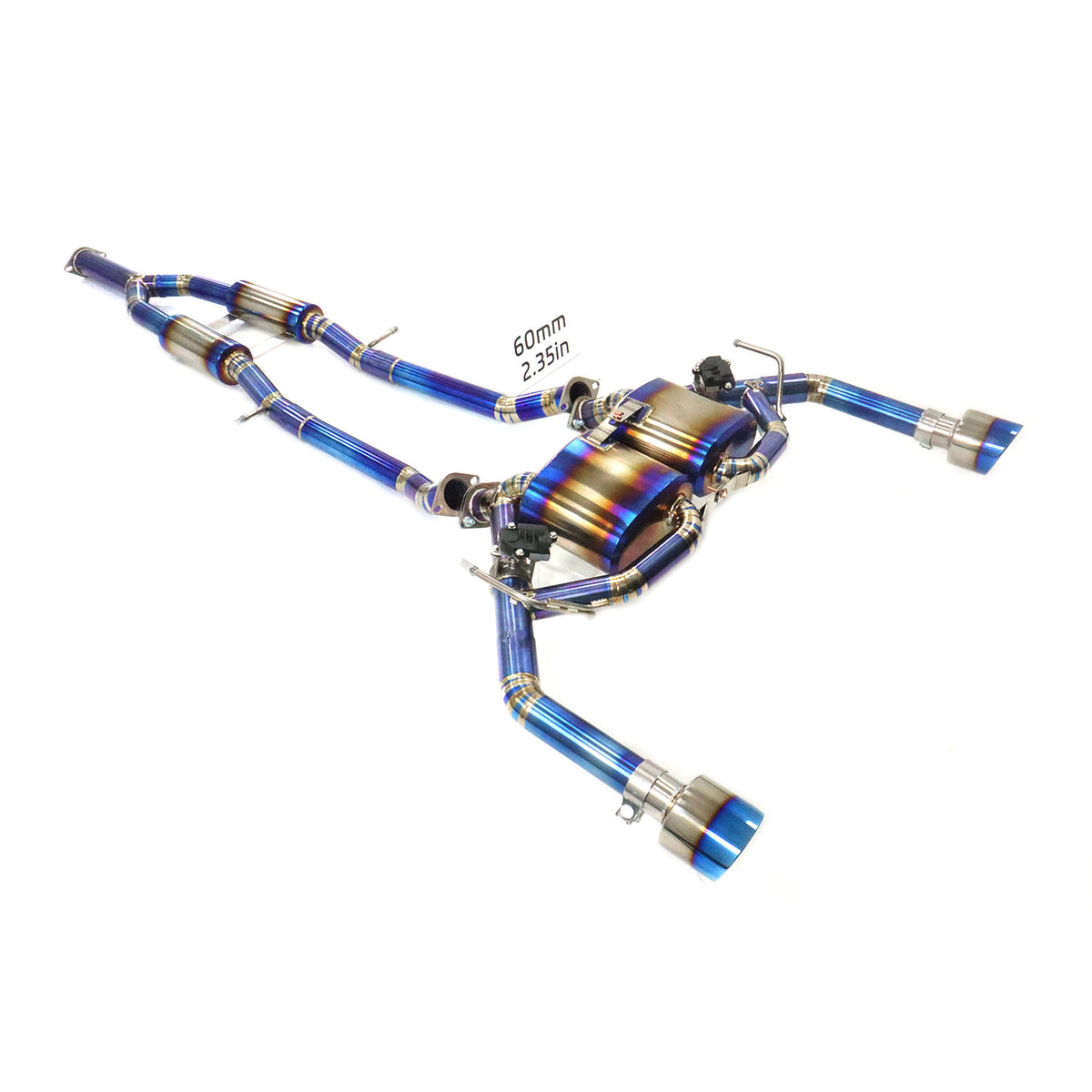 Infiniti Q50 3.7L catback Titanium Valved Sport Exhaust System - 1
