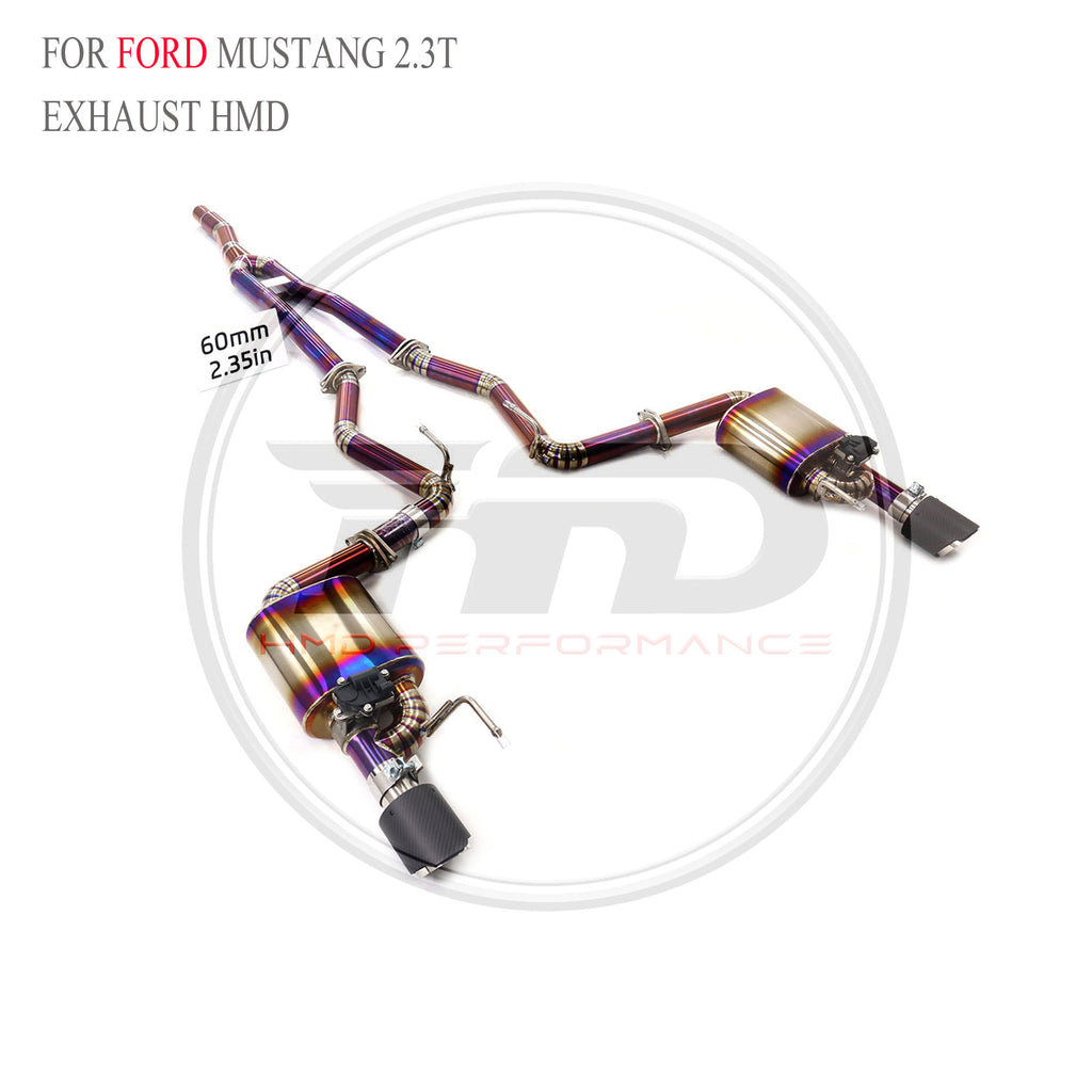 Ford Mustang 2.3T Valved Catback Titanium Racing Grade Exhaust System - 5