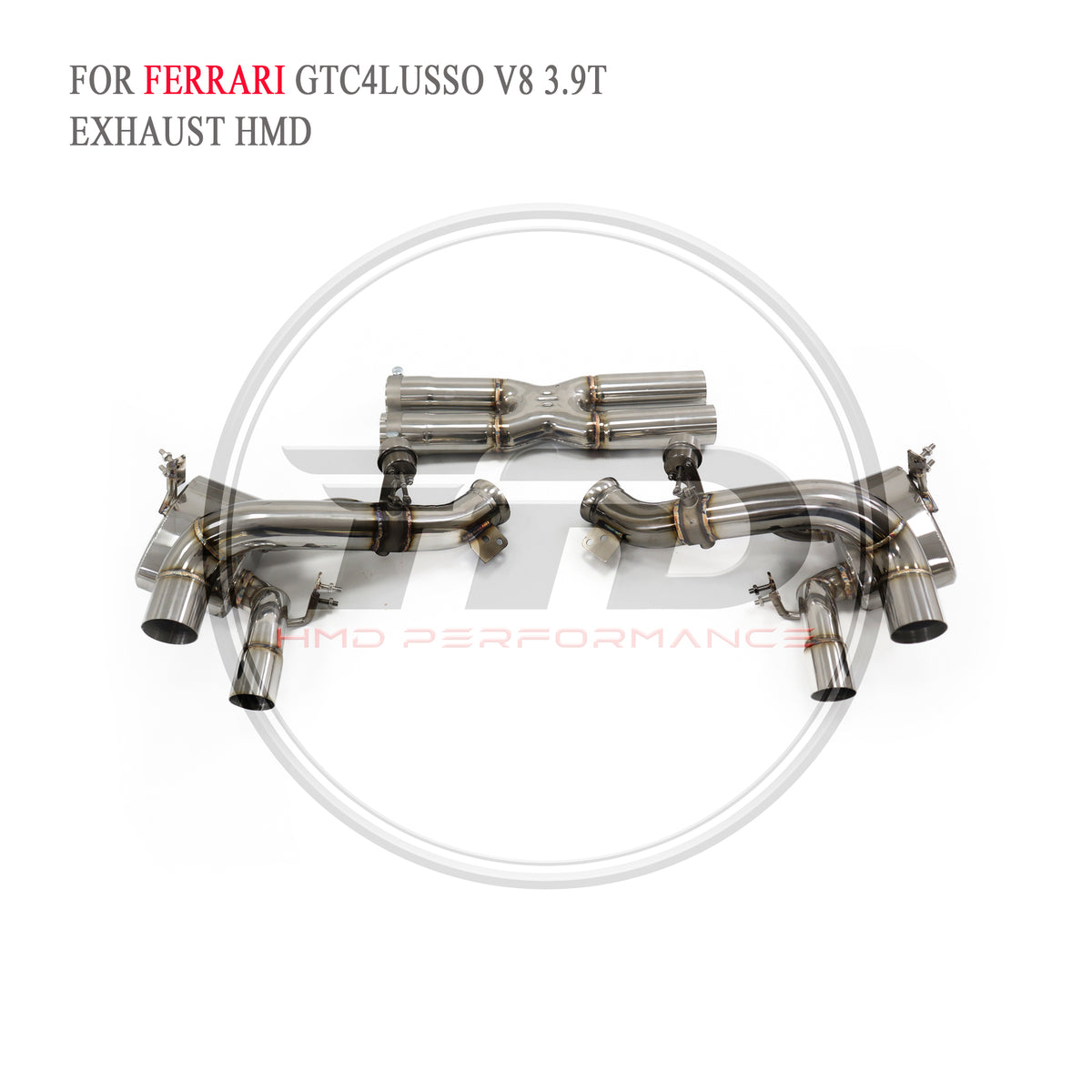 Ferrari GTC4Lusso V8 3.9T Valved Catback SUS304 Racing Grade Exhaust System - 3