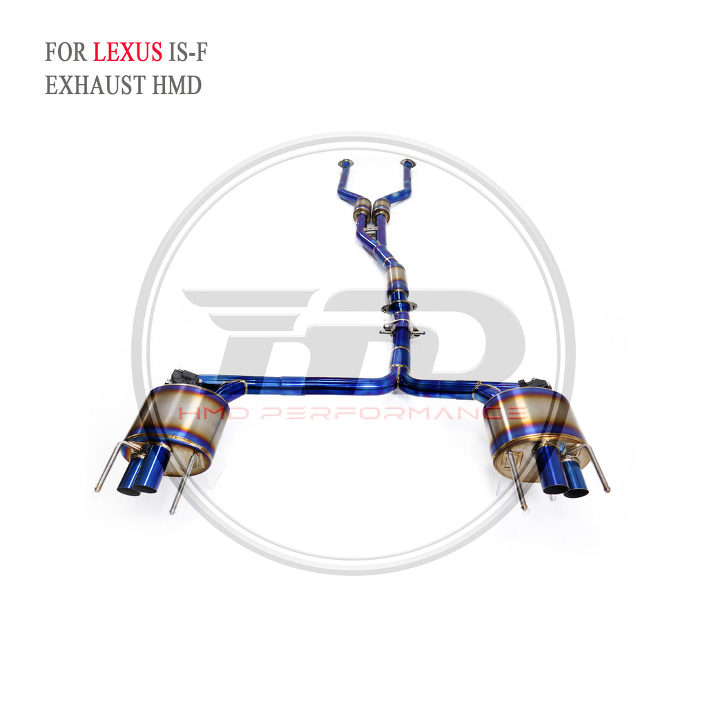 Lexus IS-F catback Titanium Racing Grade Exhaust System - 3