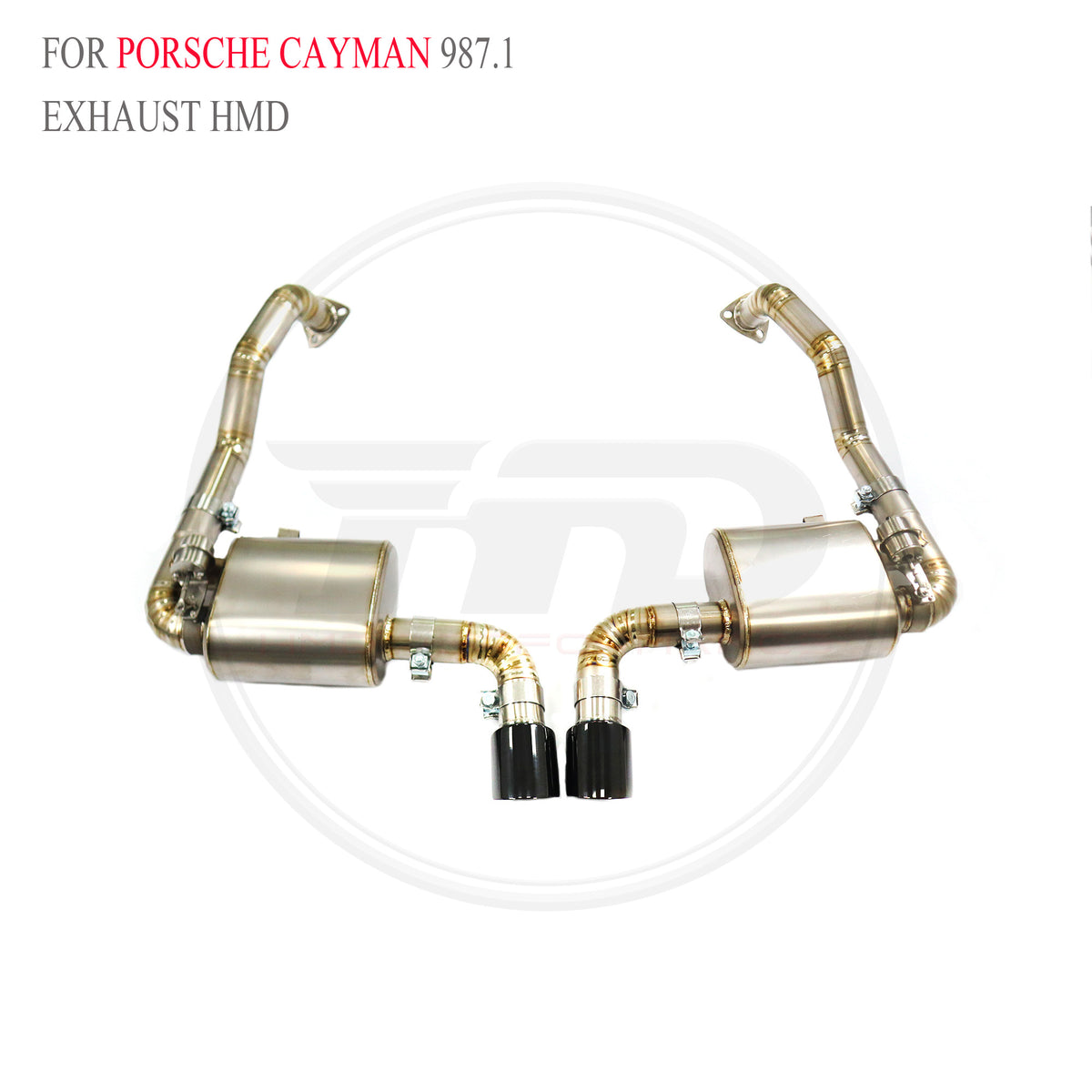 Porsche Cayman 987.1 Valved Axle-Back Titanium Racing Grade Exhaust System - 2