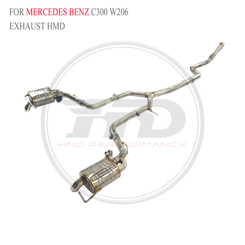 Mercedes-Benz C300 W206 Valved Catback SUS304 Racing Grade Exhaust System - 2