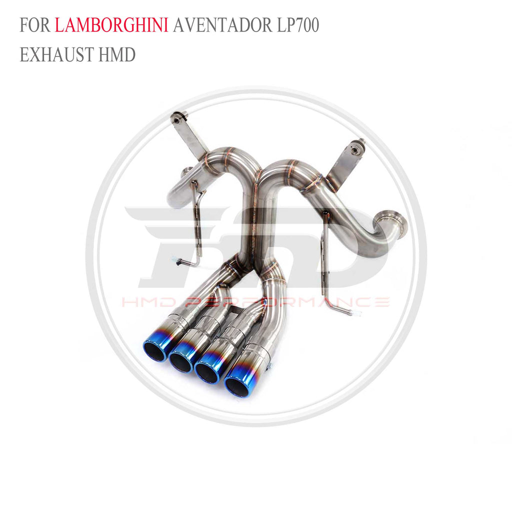 Lamborghini Aventador LP700 catback SUS304 Straight Sport Exhaust System - 4