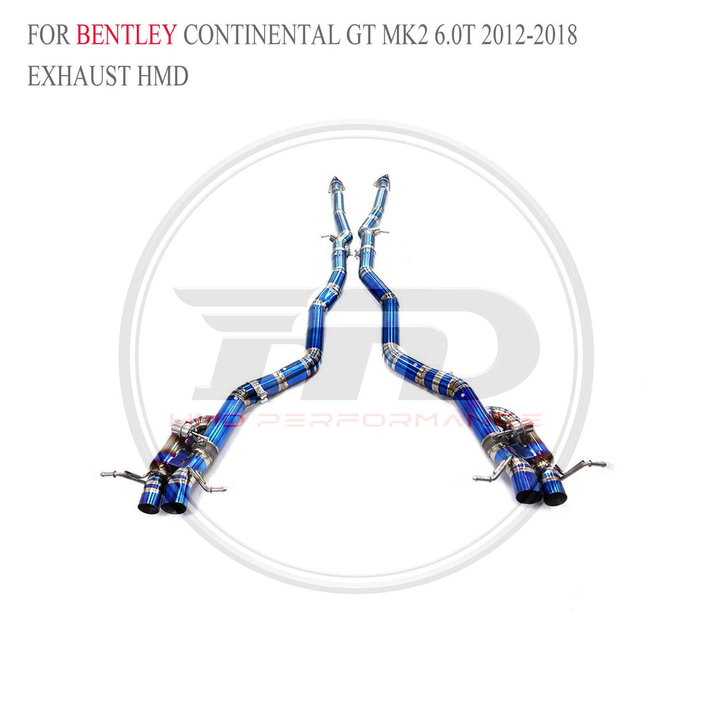 Bentley Continental GT MK2 6.0T 2012-2018 catback Titanium Sport Exhaust System - 3