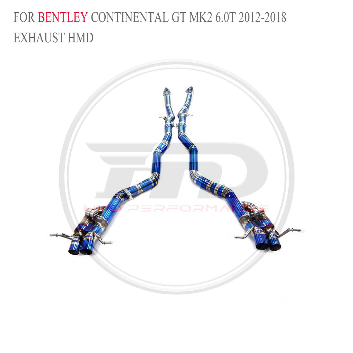 Bentley Continental GT MK2 6.0T 2012-2018 catback Titanium Sport Exhaust System - 3