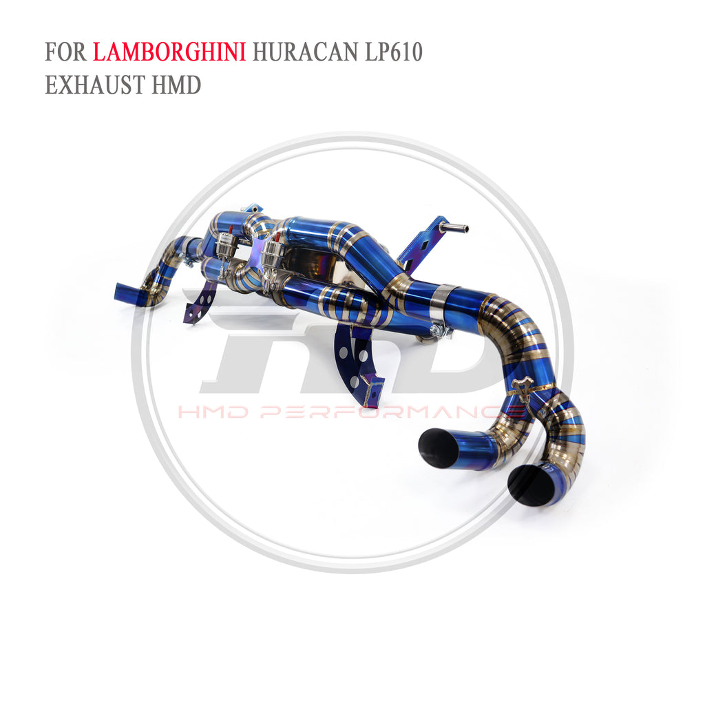 Lamborghini Huracan LP580-2 LP610-4 Valved Catback Titanium Racing Grade Exhaust System - 3
