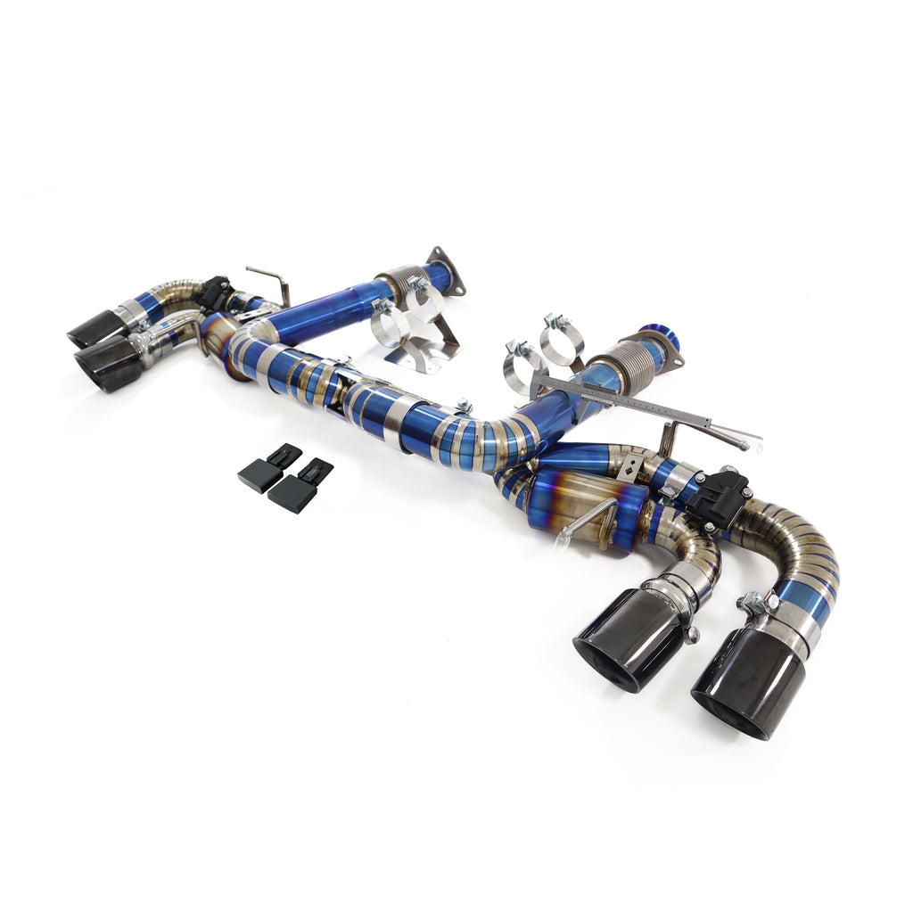 Corvette C8 Valved Axle-Back Titanium Racing Grade Exhaust System - 1