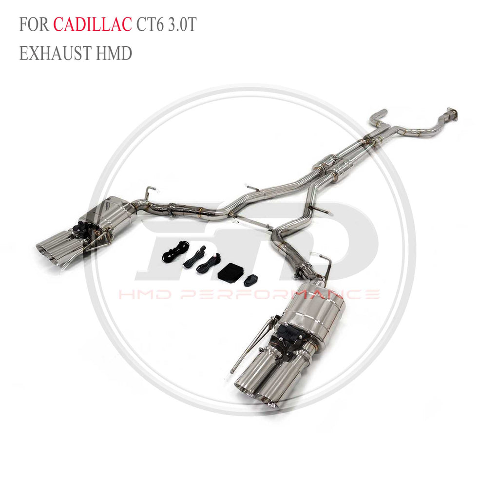 Cadillac CT6 3.0T catback SUS304 Racing Grade Exhaust System - 5