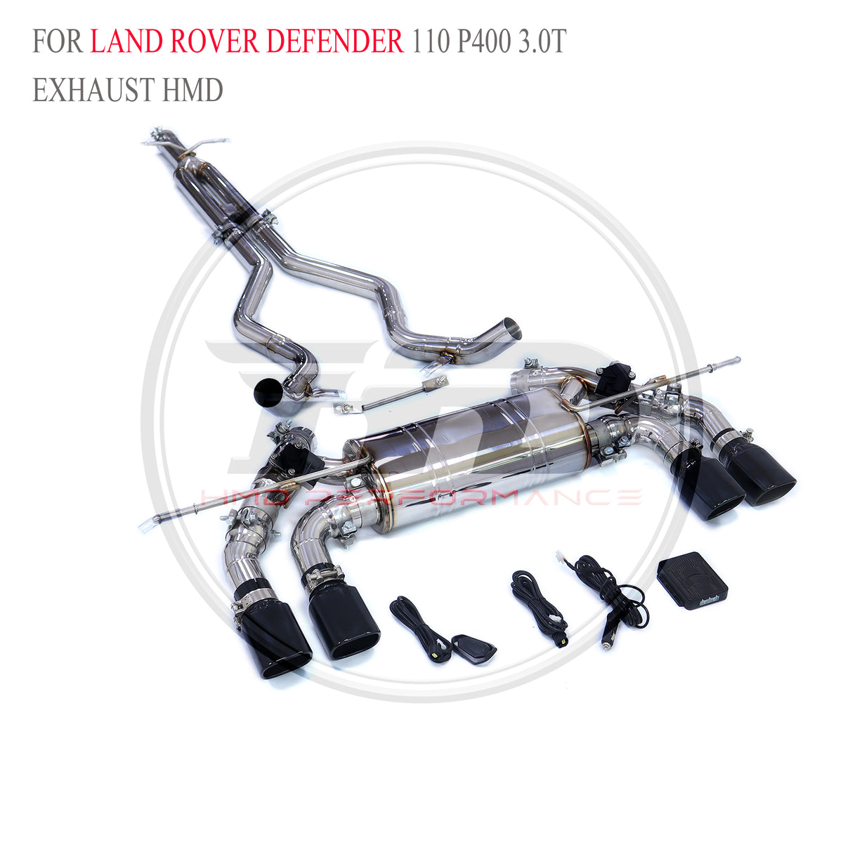 Land Rover Defender 110 P400 3.0T catback SUS304 Sport Exhaust System - 3