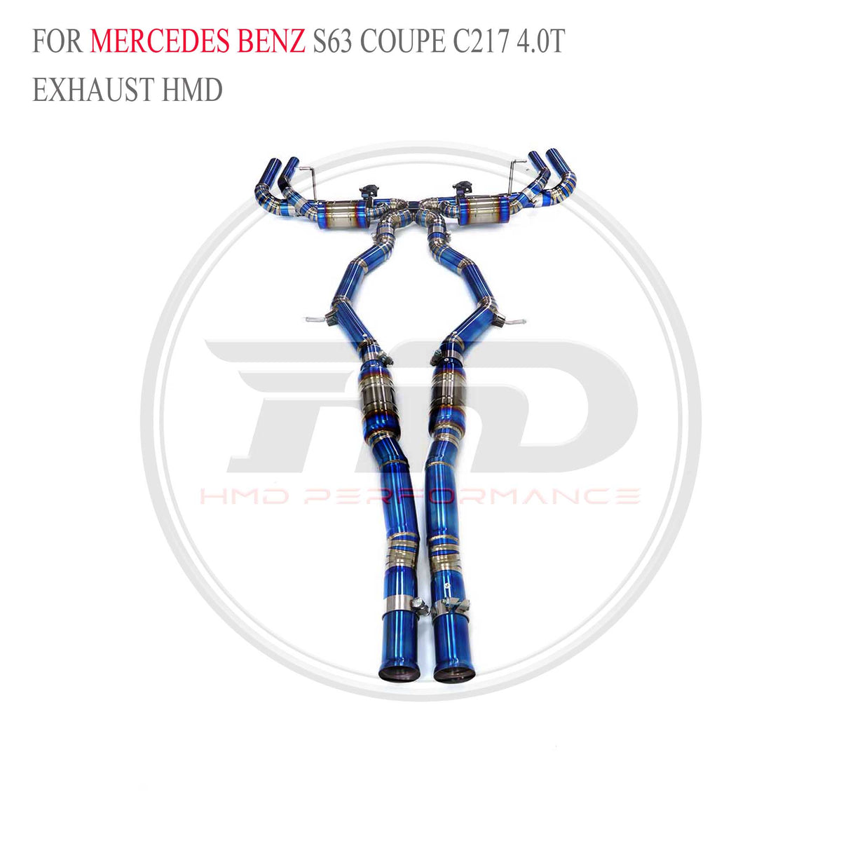 Mercedes-Benz S63 Coupe C217 4.0T catback Titanium Sport Exhaust System - 6