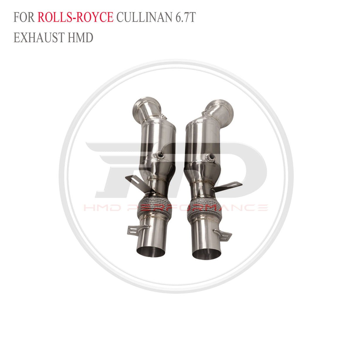 Rolls-Royce Cullinan 6.7T 2018+ Stainless Steel Downpipe - 4