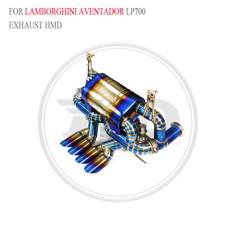 Lamborghini Aventador LP700 Valved Catback Titanium Racing Grade Exhaust System - 4