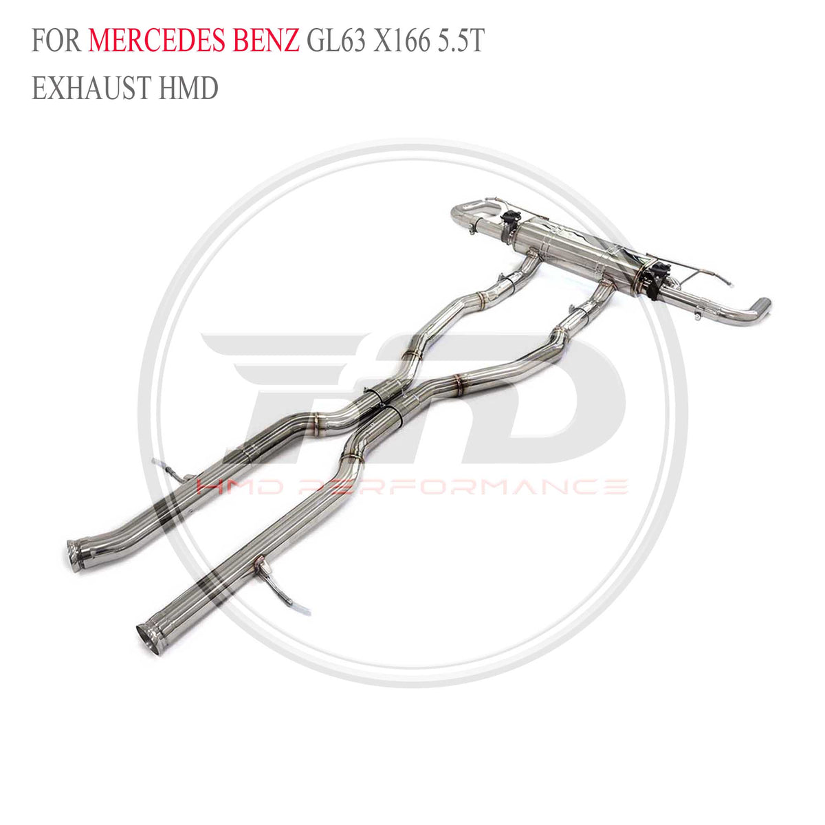 Mercedes-Benz GL63 X166 5.5T catback SUS304 Racing Grade Exhaust System - 4