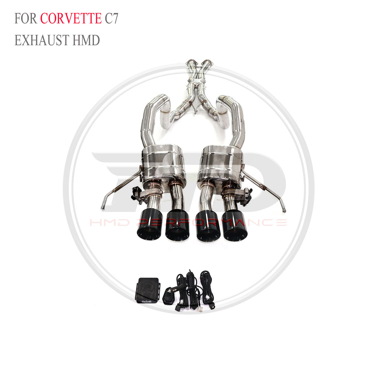 Corvette C7 catback SUS304 Valved Sport Exhaust System - 2