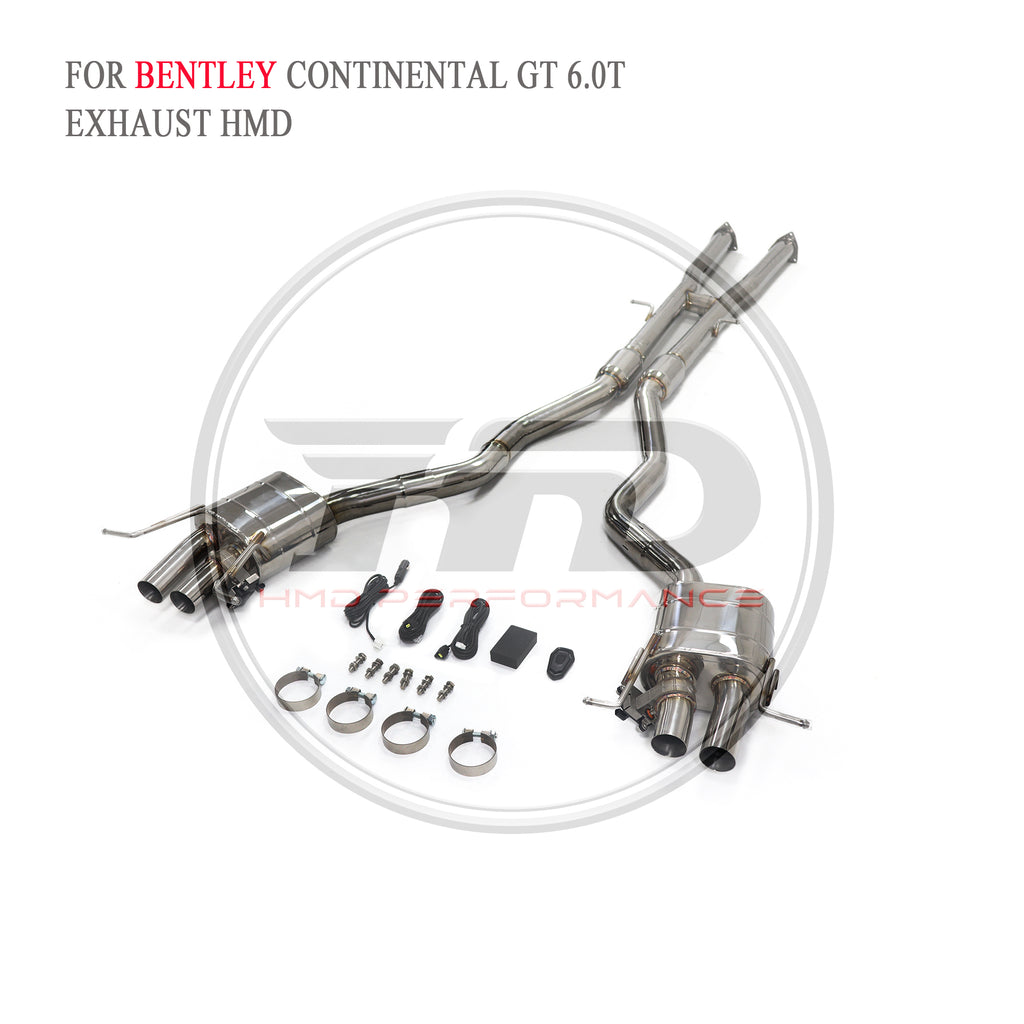 Bentley Continental GT 6.0T catback SUS304 Racing Grade Exhaust System - 3