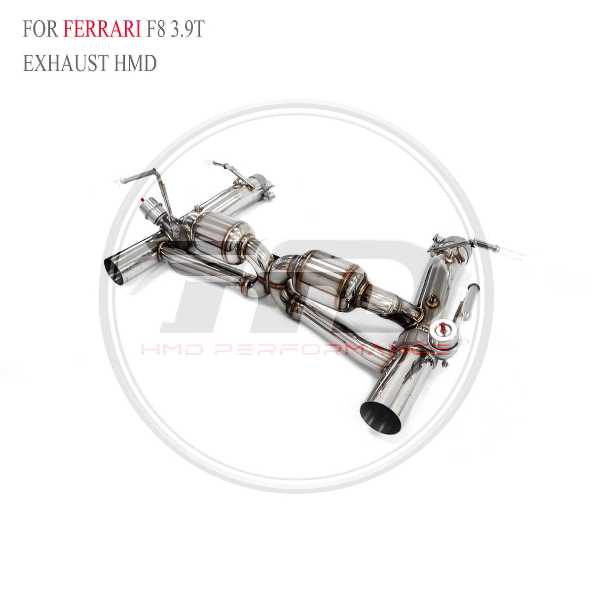 Ferrari f8 3.9T Valved Catback SUS304 Racing Grade Exhaust System - 3